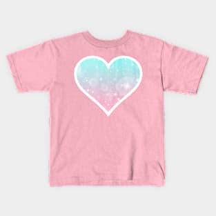 Kawaii Magical Cotton Candy Heart Kids T-Shirt